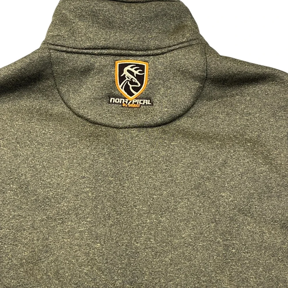 Nontypical Drake Fleece Vest Mens Medium Olive Full Zip‎ Sherpa Lined Outerwear